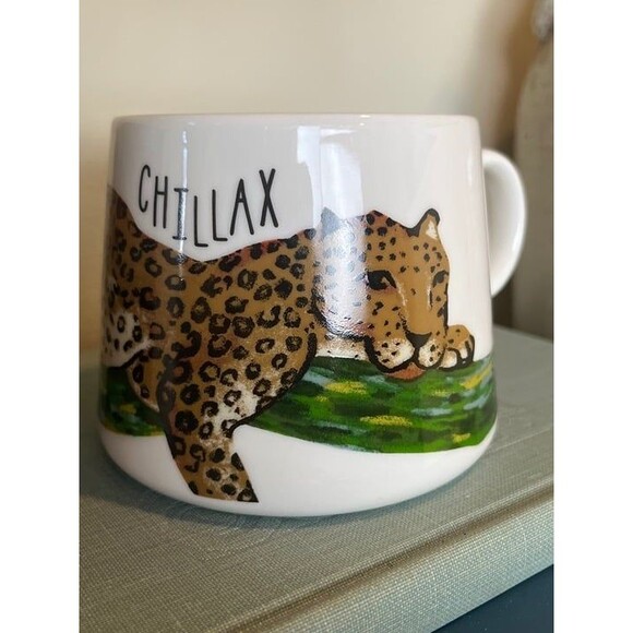 ✨Opal House Chillax Ceramic Cheetah 12 oz Mug ✨ - Picture 3 of 8